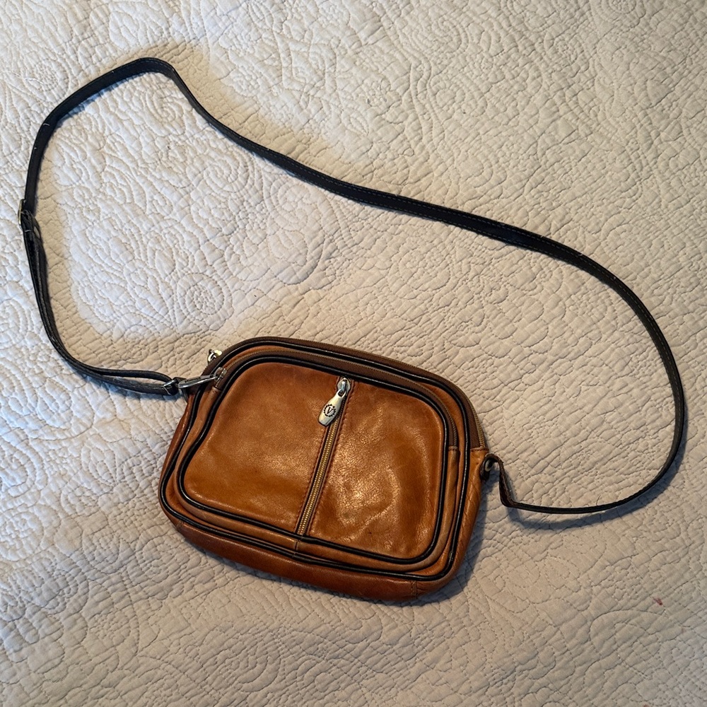 Classic Tan Leather Belt Bag